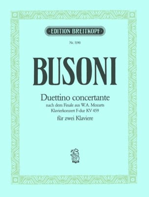 Duettino Concertante - 2 Pianos BUSONI Partition Piano
