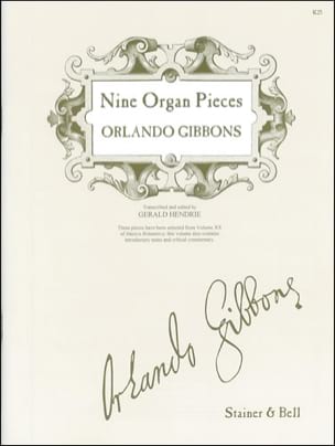 9 Organ Pieces Orlando Gibbons Partition Orgue