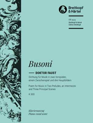 Doktor Faust BUSONI Partition Opéras