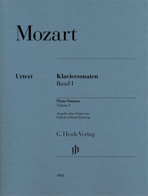 Sonates pour piano Volume 1 MOZART Partition Piano