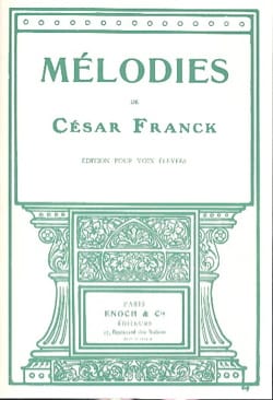 Mélodies. Voix Haute FRANCK Partition Mélodies