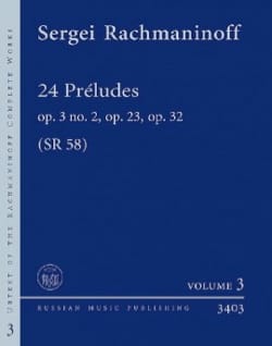 24 Préludes RACHMANINOV Partition Piano