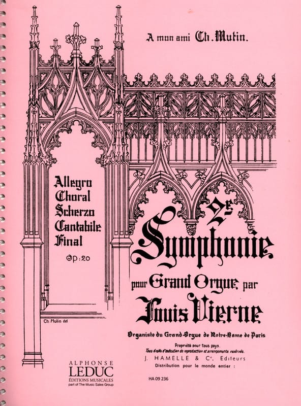 Symphonie N°2 Opus 20 VIERNE Partition Orgue