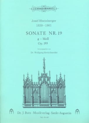 Sonate N° 19 Op. 193 RHEINBERGER Partition Orgue