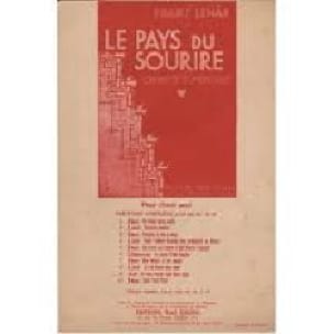 Au Salon D'une Pagode. Pays Du Sourire LEHAR Partition Opéras
