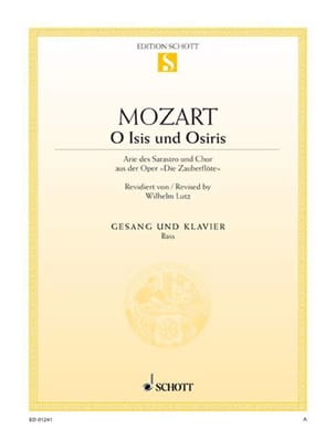 O Isis Und Osiris. Die Zauberflöte MOZART Partition Opéras