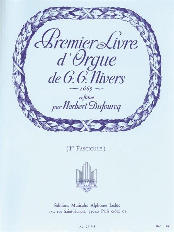 Livre D'orgue N°1. Volume 1