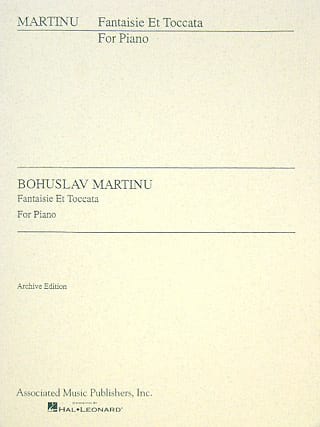 Fantaisie et Toccata - MARTINU - Partition - Piano