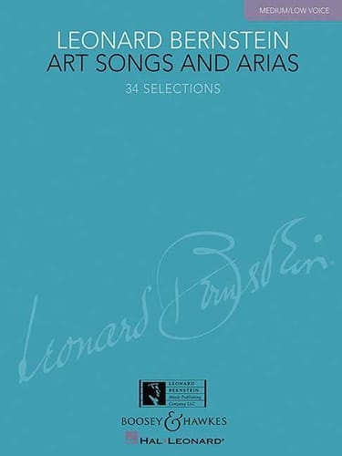 Art Songs And Arias. Voix Grave BERNSTEIN Partition Mélodies
