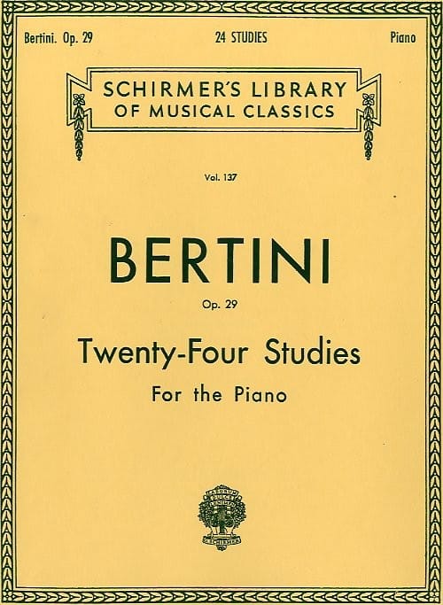 24 études op. 29 - Henri Bertini - Partition - Piano