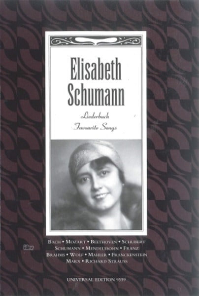 Elisabeth Schumann Liederbuch - Soprano Partition Mélodies