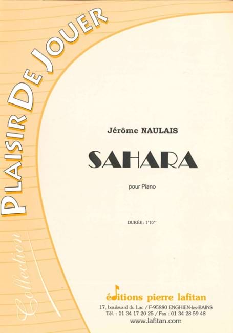 Sahara Jérôme Naulais Partition