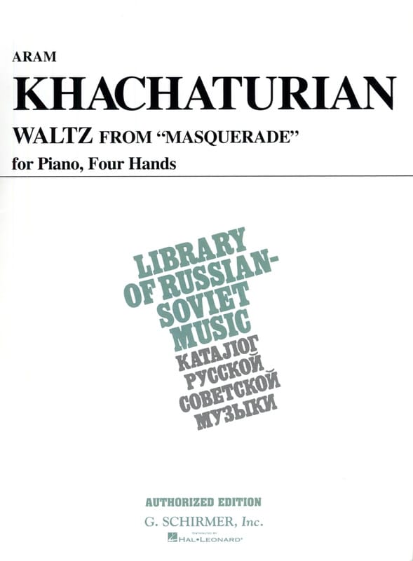 Valse. 4 mains KHATCHATURIAN Partition Piano