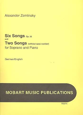 6 songs op.22 and 2 songs without op. - ZEMLINSKY - Partition