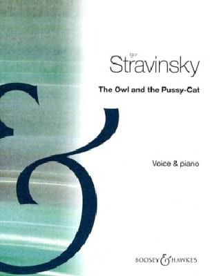 The Owl And The Pussycat STRAVINSKY Partition Mélodies