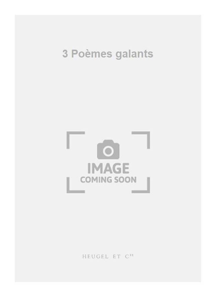 3 Poèmes Galants André Jolivet Partition Mélodies
