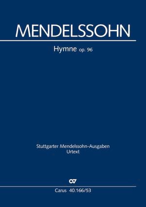 Hymne op. 96 Félix MENDELSSOHN Partition Chœur
