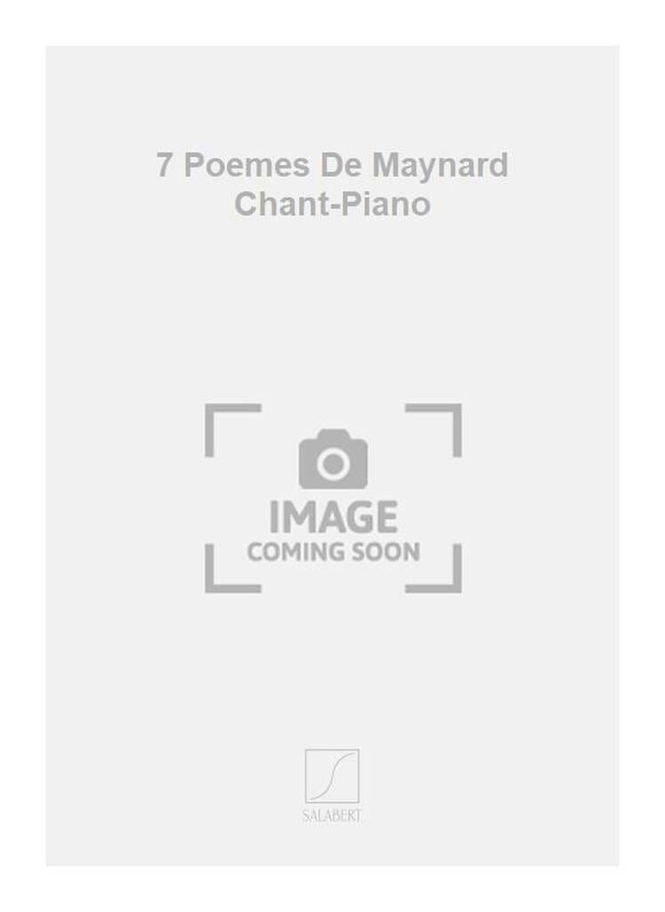 7 Poèmes de François Maynard Jacques Leguerney Partition Mélodies