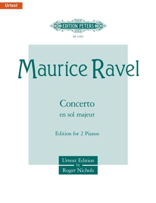 Concerto en Sol RAVEL Partition Piano