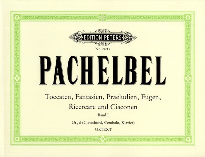 Oeuvre Pour Orgue Volume 1 PACHELBEL Partition Orgue