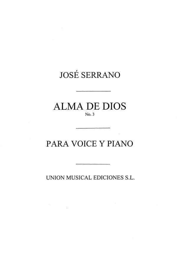 Seguidillas Del Fuelle. Alma de Dios - Frédéric Serrano - Partition