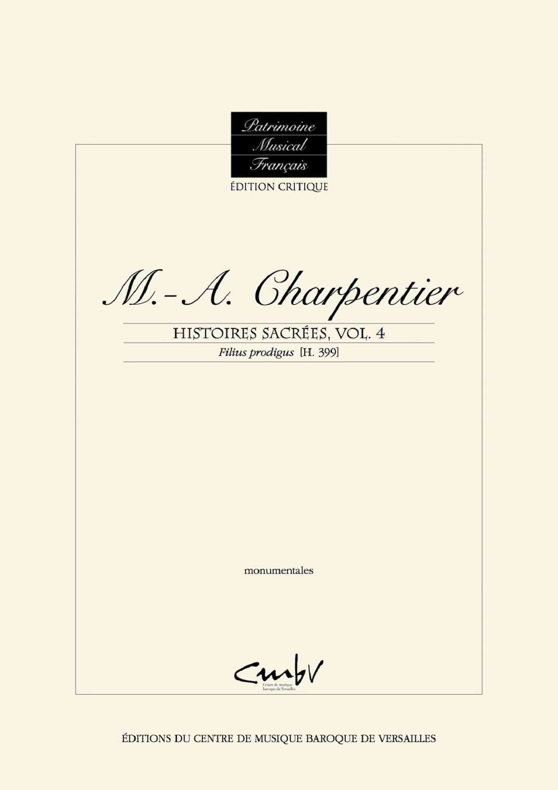 Filius Prodigus H 399 CHARPENTIER Partition Chœur