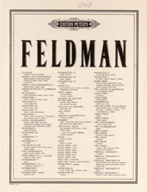 Piece pour 4 Pianos - Morton Feldman - Partition - Piano
