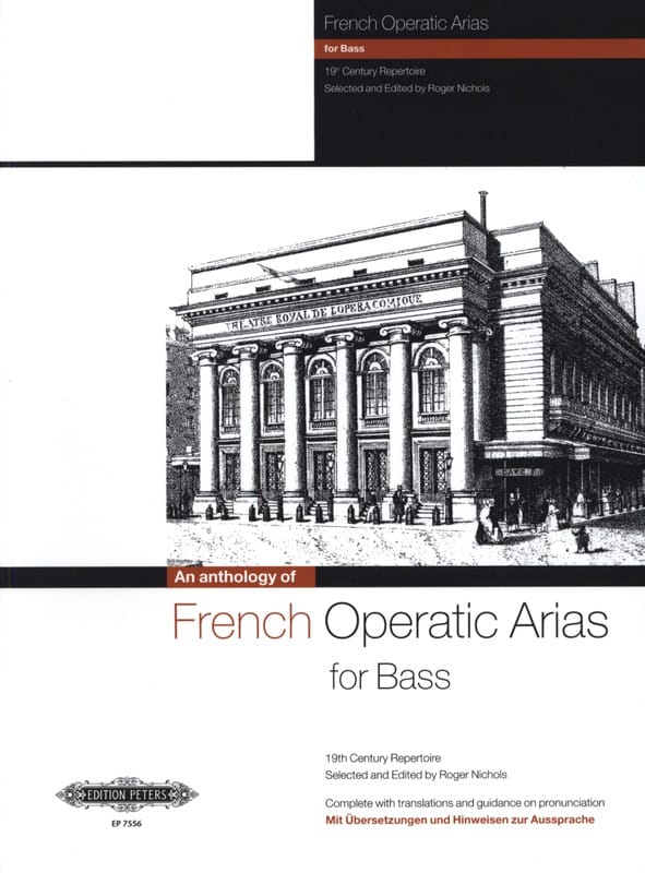 French Operatic Arias Basse Partition Opéras