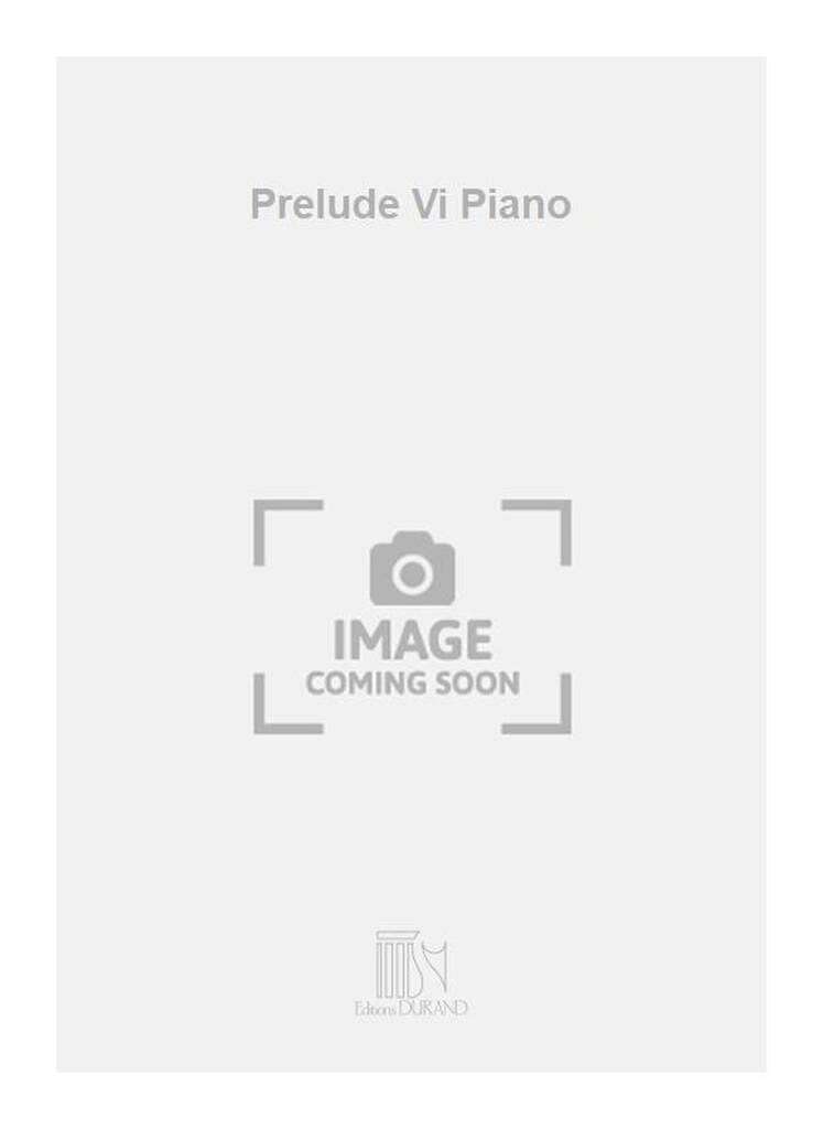 Prélude VI pour piano Nicolas Bacri Partition Piano