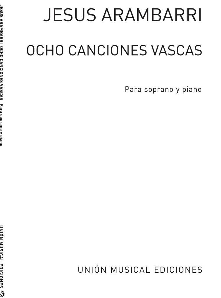 Ocho Canciones Vascas Jesus Arambarri Partition Mélodies