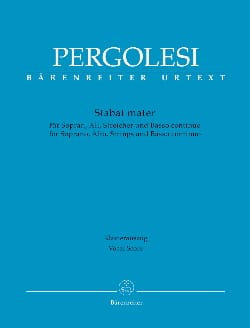 Stabat Mater PERGOLESE Partition Duos