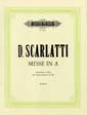 Messe En la Majeur SCARLATTI Partition Chœur