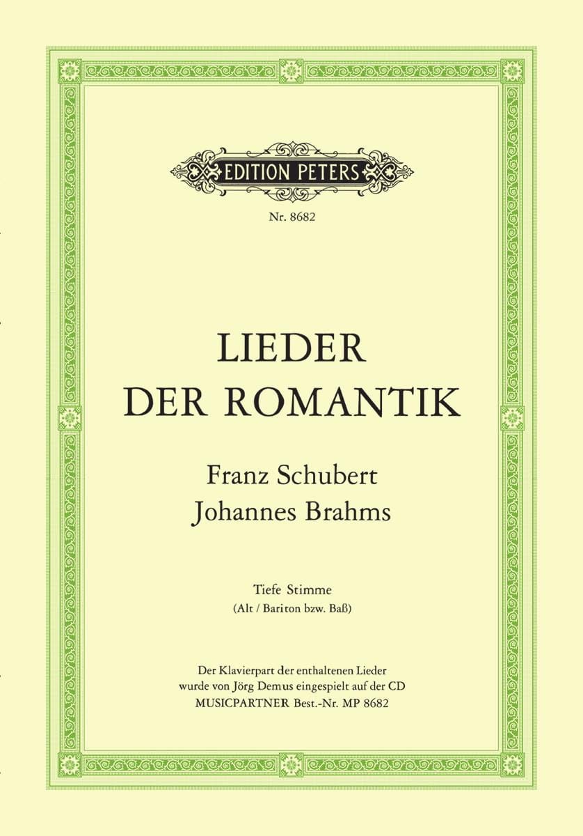 Lieder Romantik. Voix Grave SCHUBERT / BRAHMS Partition Mélodies