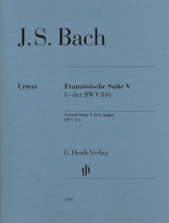 Suite française N° 5 - Piano - BACH - Partition - Piano