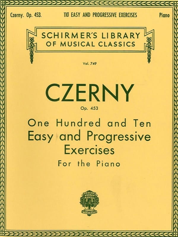 110 Easy And Progressive Exercices Op. 453 CZERNY Partition Piano