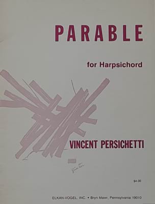 Parable Vincent Persichetti Partition Clavecin