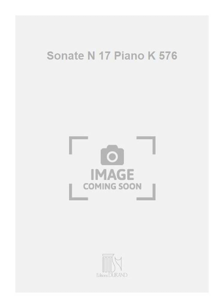 Sonate N°17 Piano KV 576 MOZART Partition Piano