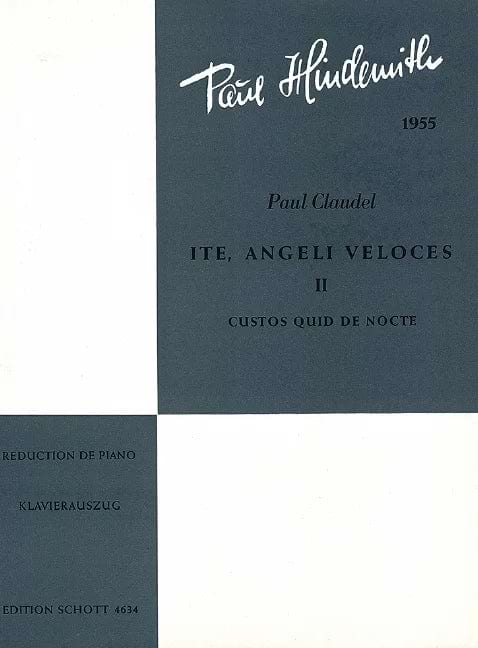 Ite, angeli veloces, Bd. 2 (1955) HINDEMITH Partition Chœur