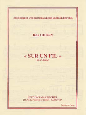 Sur un Fil Rita Ghosn Partition Piano