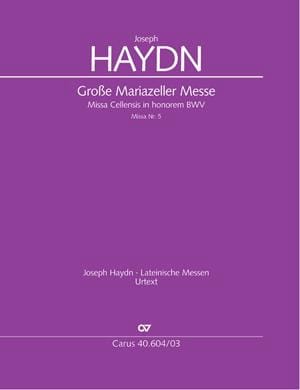 Grosse Mariazeller Messe / Cäcilienmesse. Hob 22-5 - HAYDN - Partition