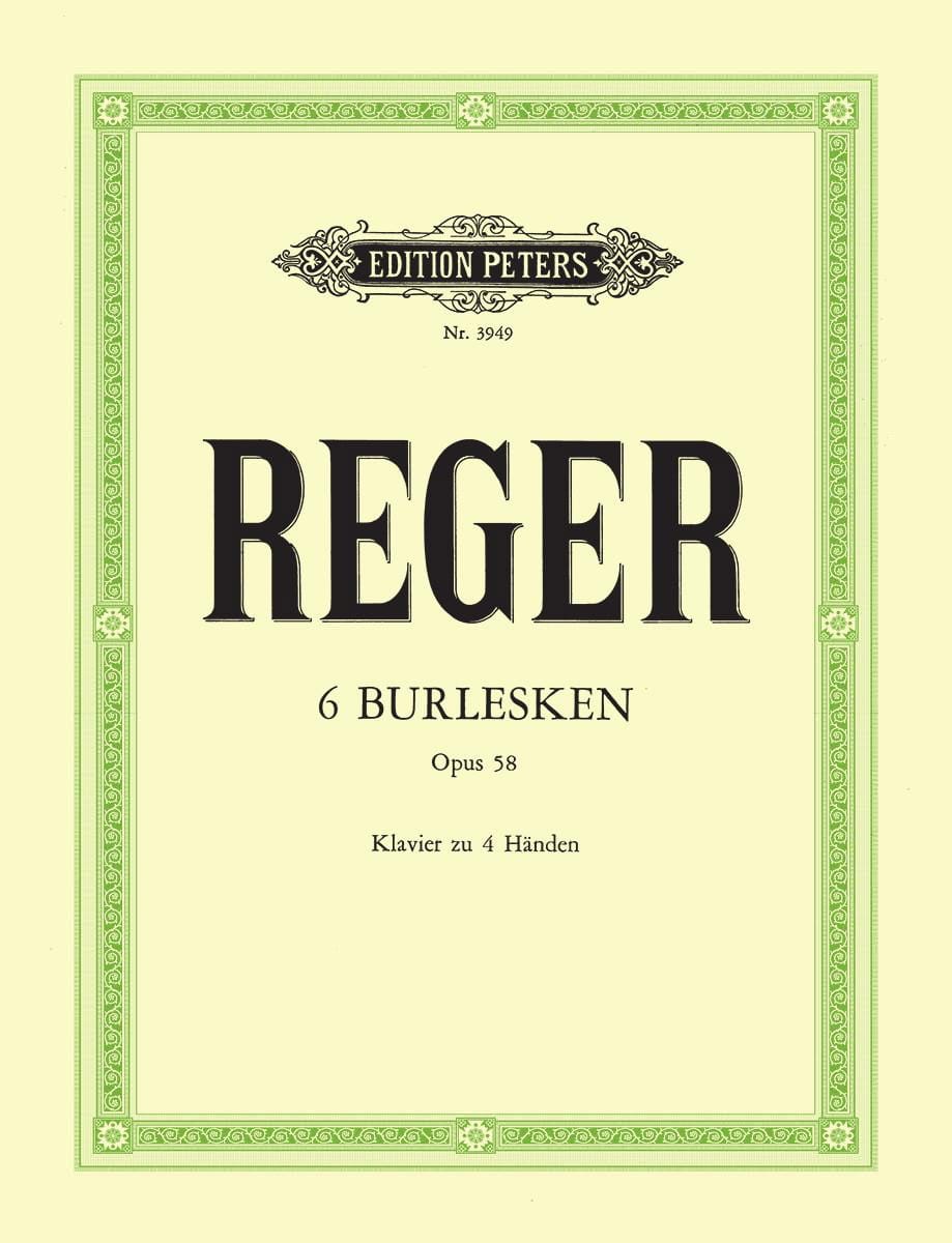 6 Burlesken Op. 58. 4 Mains - Max Reger - Partition - Piano