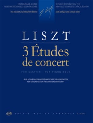 3 Etudes de Concert - LISZT - Partition - Piano