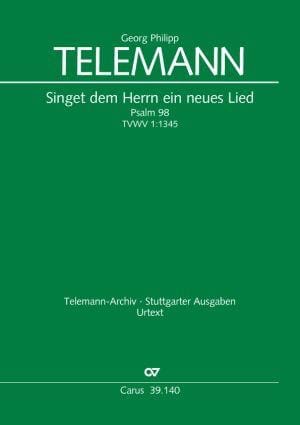 Singet dem Herrn ein neues Lied TELEMANN Partition Chœur