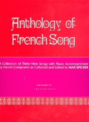 Anthology of French Song. Voix haute Partition Mélodies