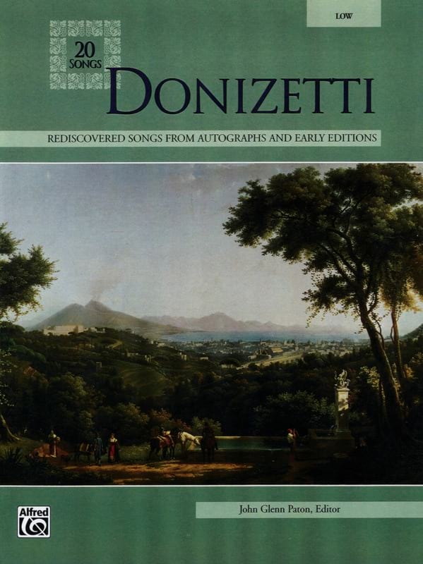 20 Songs. Voix Grave DONIZETTI Partition Mélodies