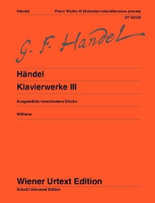 Oeuvre Complète Pour Piano Volume 3 HAENDEL Partition Piano