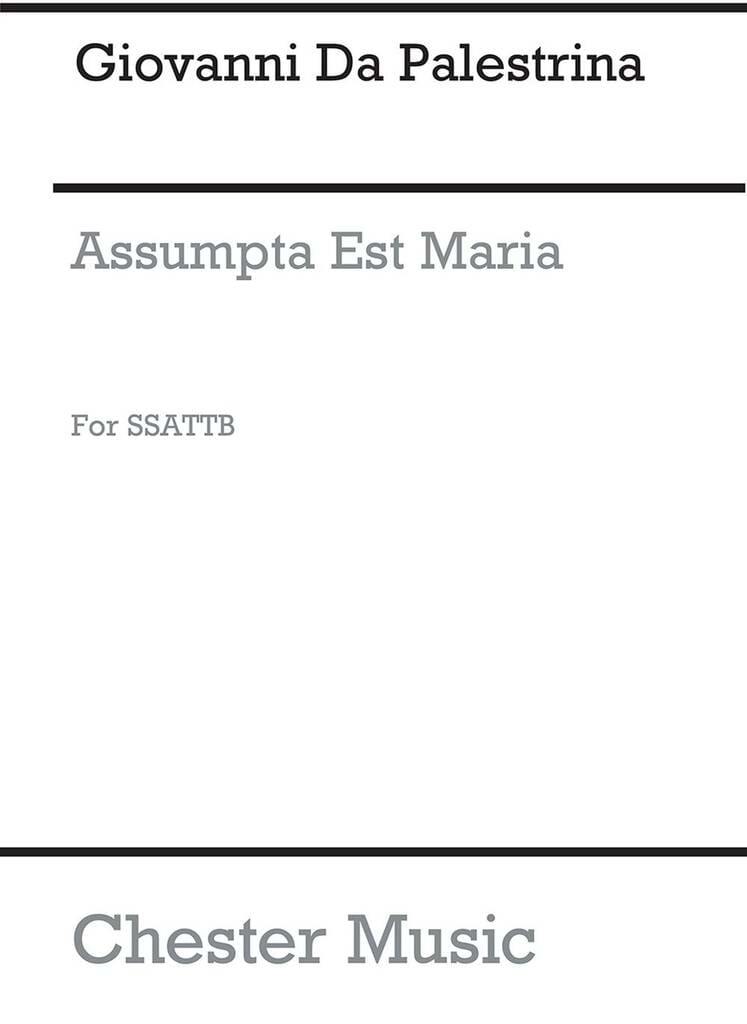 Motet Assumpta Est Maria PALESTRINA Partition Chœur
