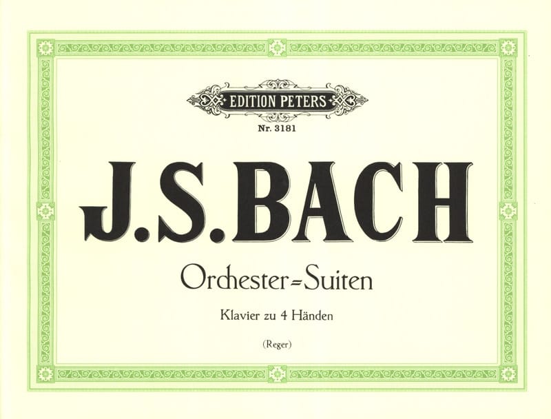 Suites Pour Orchestre. 4 Mains - BACH - Partition - Piano