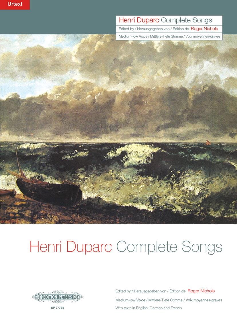 17 Mélodies. Voix Moyenne Henri Duparc Partition Mélodies