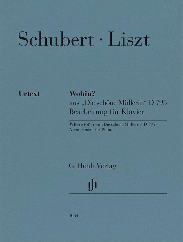 Wohin ? SCHUBERT Partition Piano